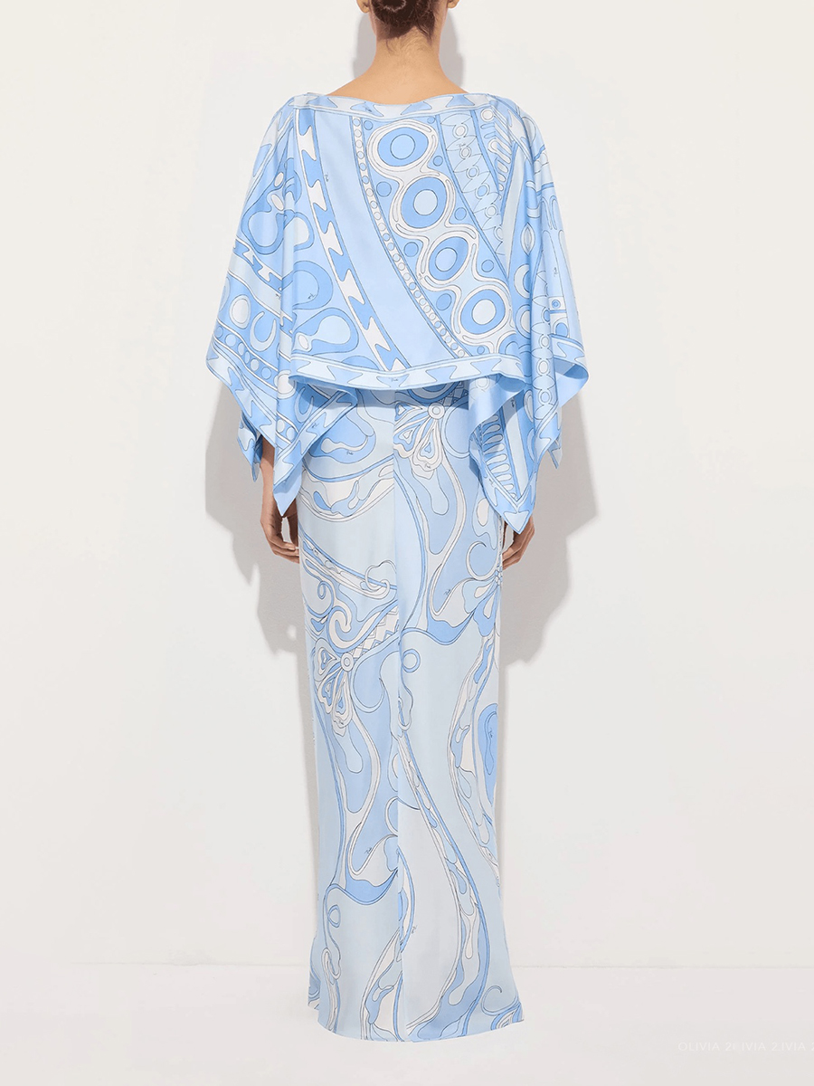 VGH Light Blue Abstract Print  - Women'S Formal Wear Suit review and price
