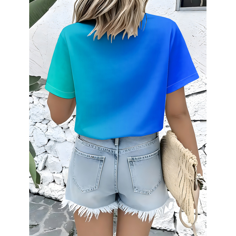 Women's Casual Short Sleeve Bu - Women Formal Wear Stitching review and price