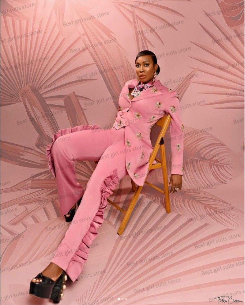 Pink Wedding Women Suit Set Bl - Women Formal Wear Coat review and price