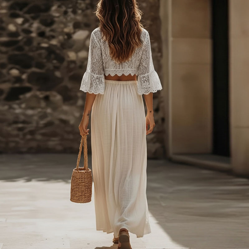 Womens Bohemian Lace Two Piece - Women'S Formal Wear Suit review and price