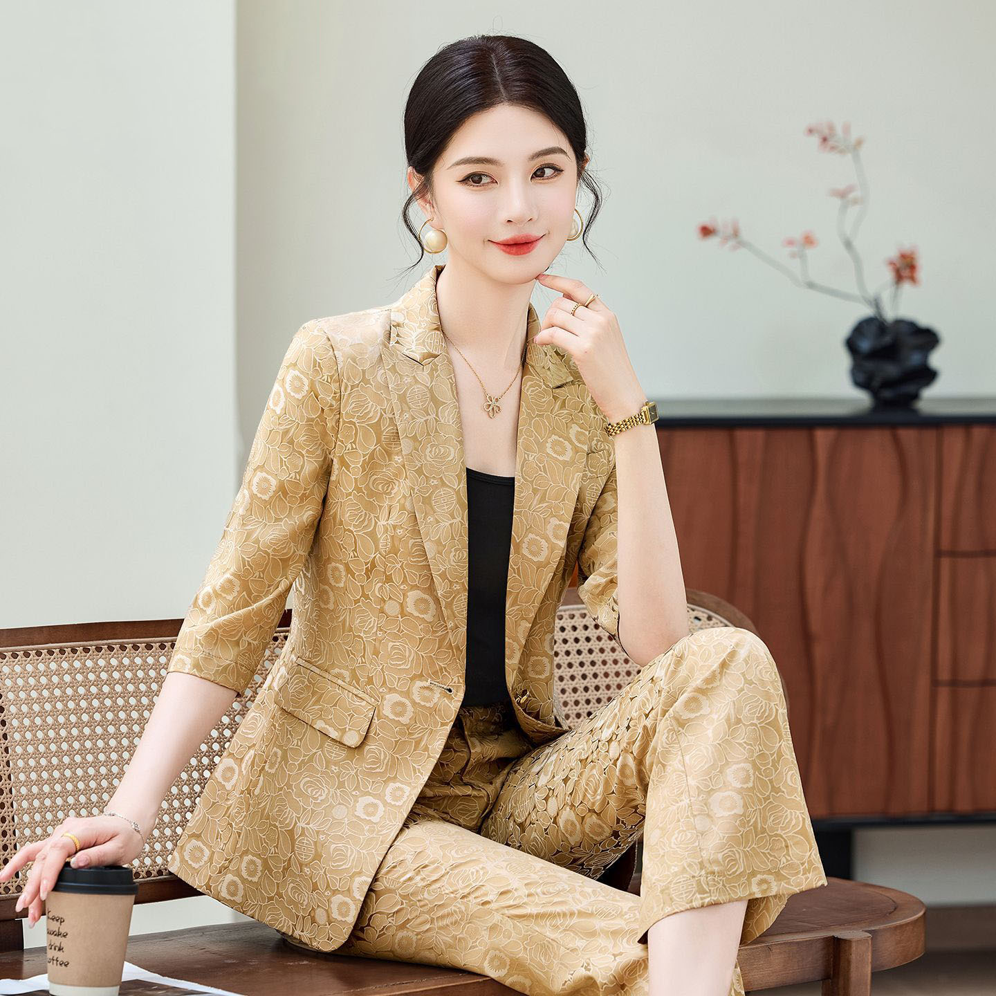Fashion Apricot Half Sleeve Pr - Women'S Elegant Formal Wear review and price