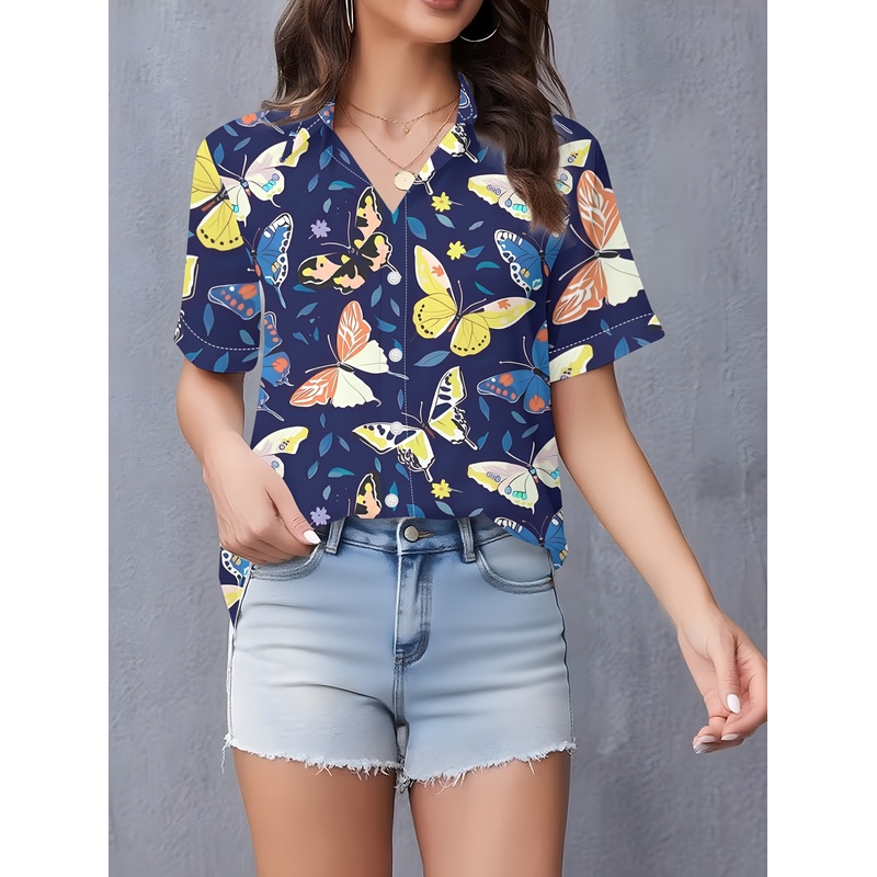 Women's Butterfly Print Full-B - Women Formal Wear Stitching review and price