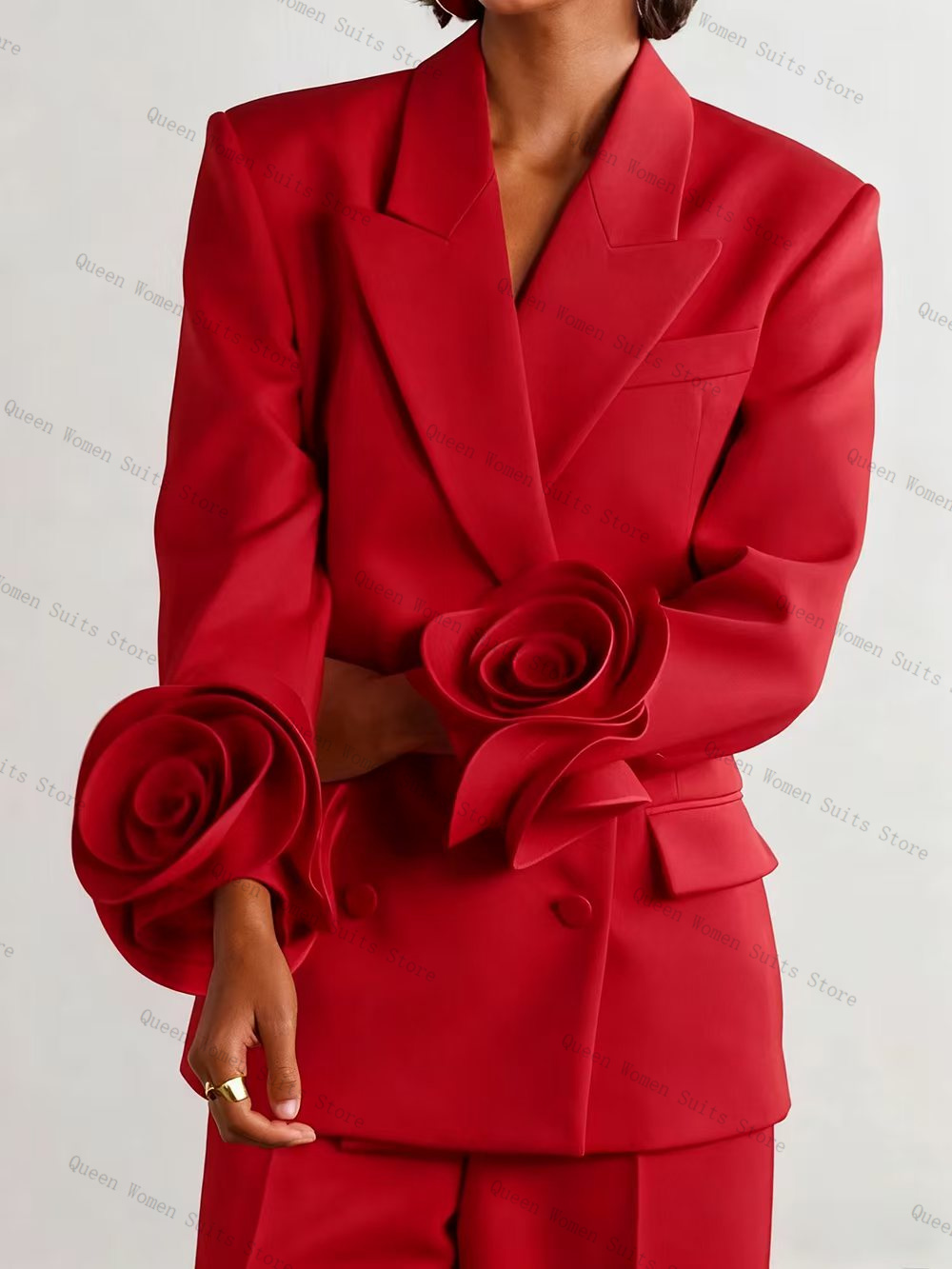 Luxury Red Women Suit Set 2 Pc - Women Formal Wear Coat review and price