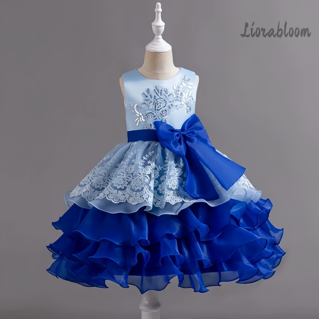 Girls' Dress With Large Bow Sl - Women'S Elegant Formal Wear review and price