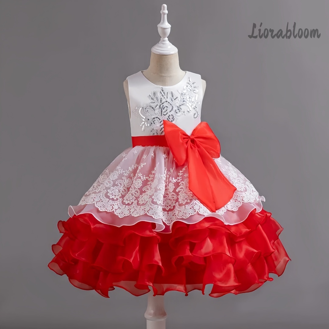 Girls' Dress With Large Bow Sl - Women'S Elegant Formal Wear review and price