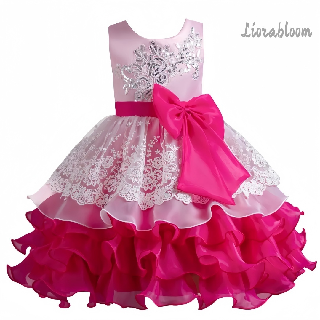 Girls' Dress With Large Bow Sl - Women'S Elegant Formal Wear review and price