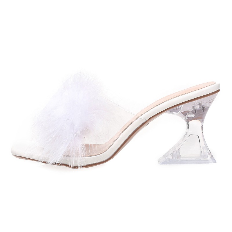 2025 New Elegant Sexy Feather  - Kitten Heel Women review and price