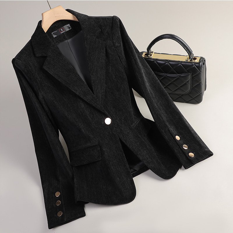 Yellow Gold Velvet Blazer Wome - Women Formal Wear Coat review and price