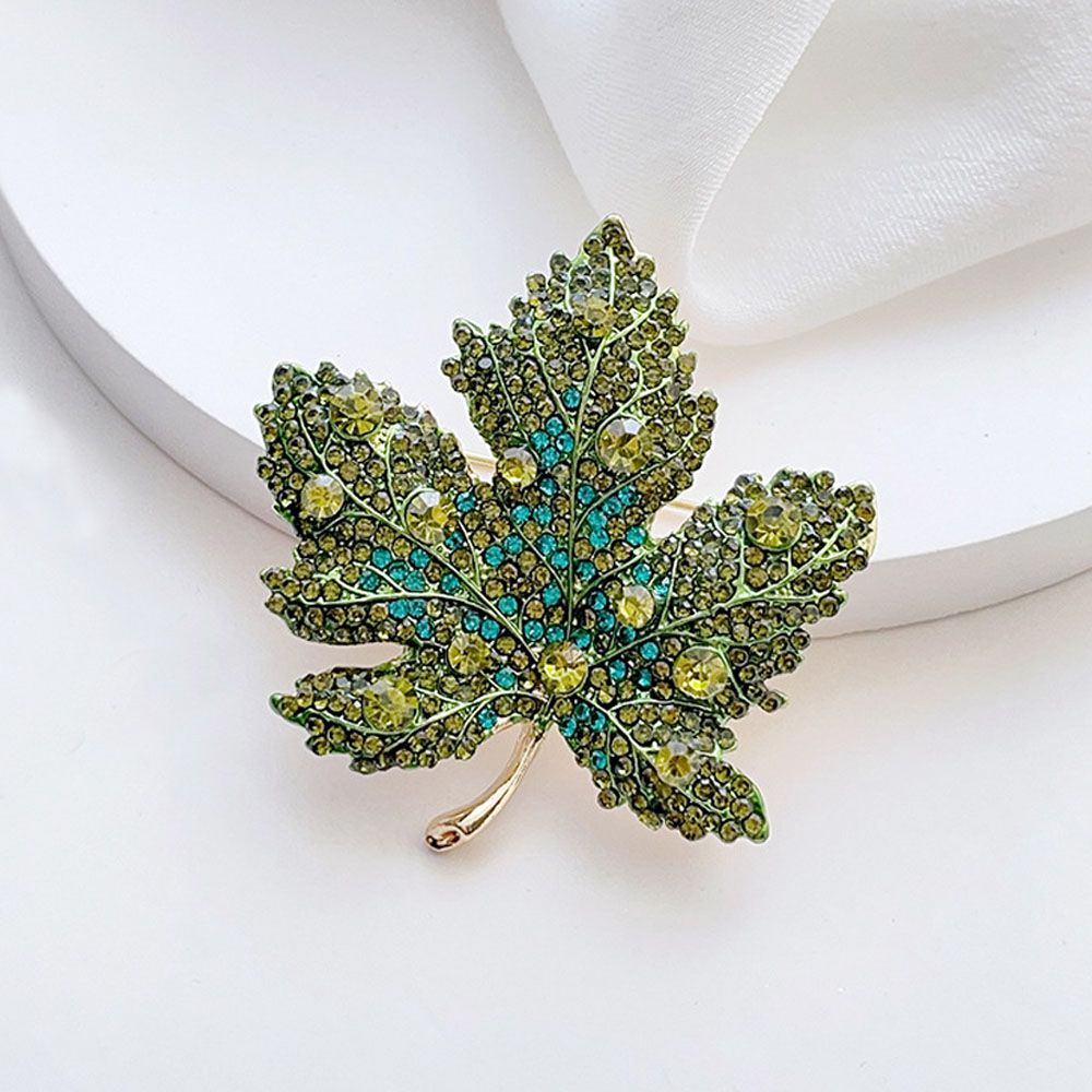 High-End Rhinestone Maple Leaf - Women'S Formal Wear Accessories review and price