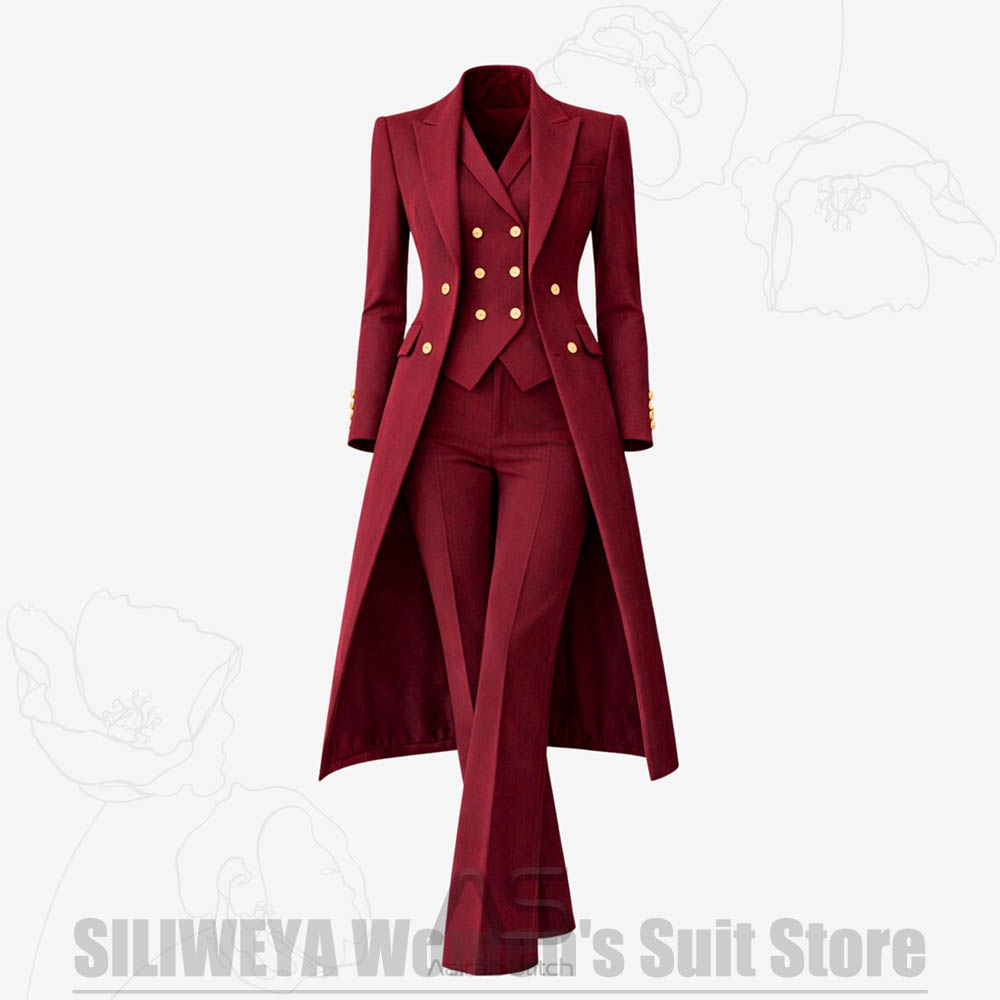 Women's Suit 3 Piece Double Br - Women Formal Wear Coat review and price