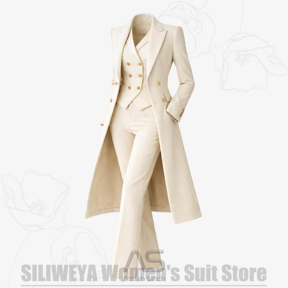Women's Suit 3 Piece Double Br - Women Formal Wear Coat review and price