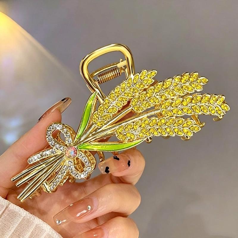 Alloy Wheat Design Hair Claw C - Women Formal Wear Designers review and price
