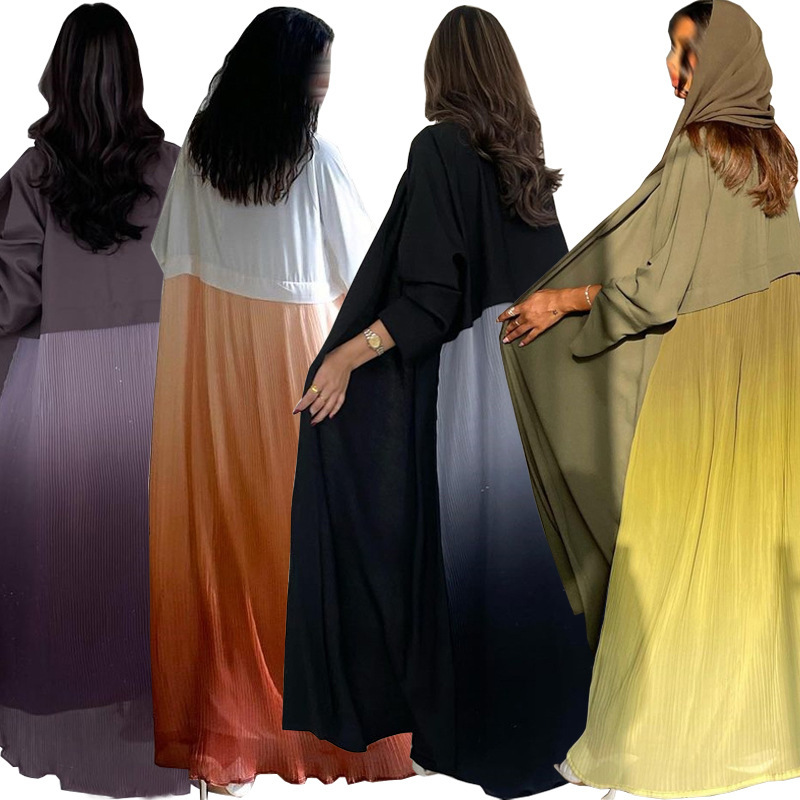 Muslim Women Pleated Abaya Dre - Women Formal Wear Stitching review and price