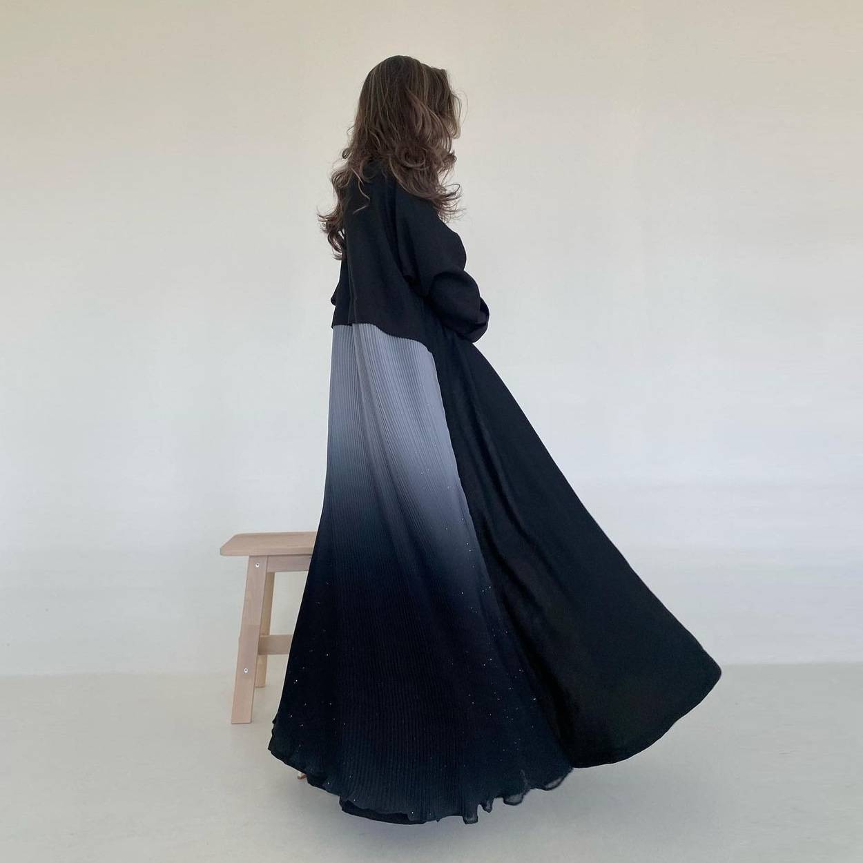Muslim Women Pleated Abaya Dre - Women Formal Wear Stitching review and price
